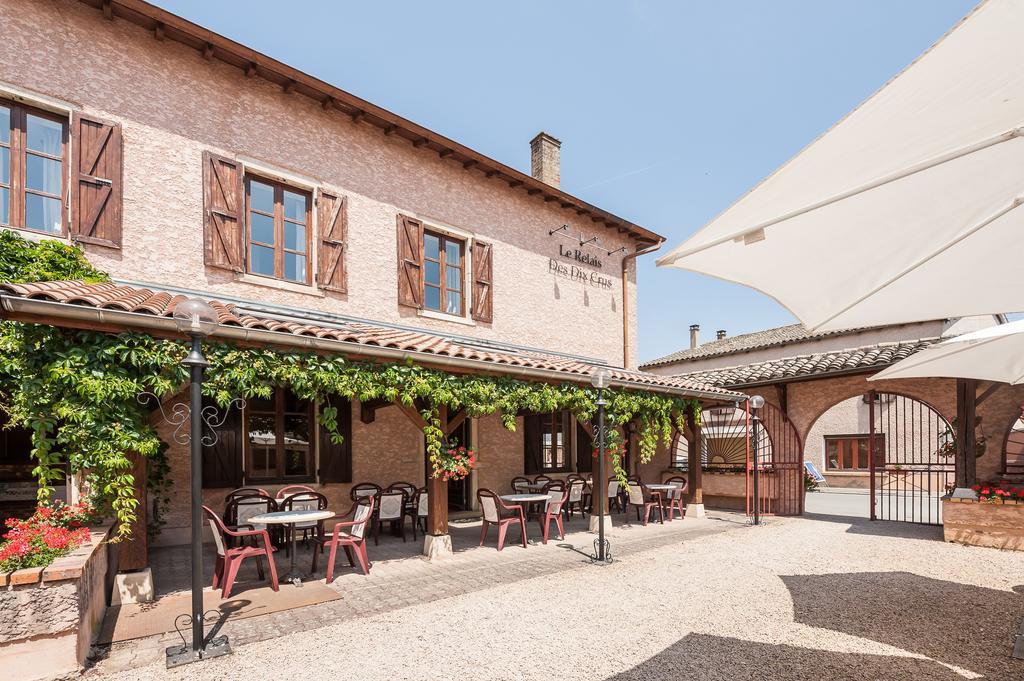 Le Relais Des Dix Crus - Logis Hotel B&B Corcelles-en-Beaujolais Exterior foto